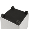 Halifax 14.75” Fabric Storage Ottoman – Light Grey | Pouf de rangement Halifax de 14,75 po en tissu - gris clair