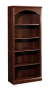 Halston 29.29” 5-Shelf Bookcase with Adjustable Shelves – Select Cherry 