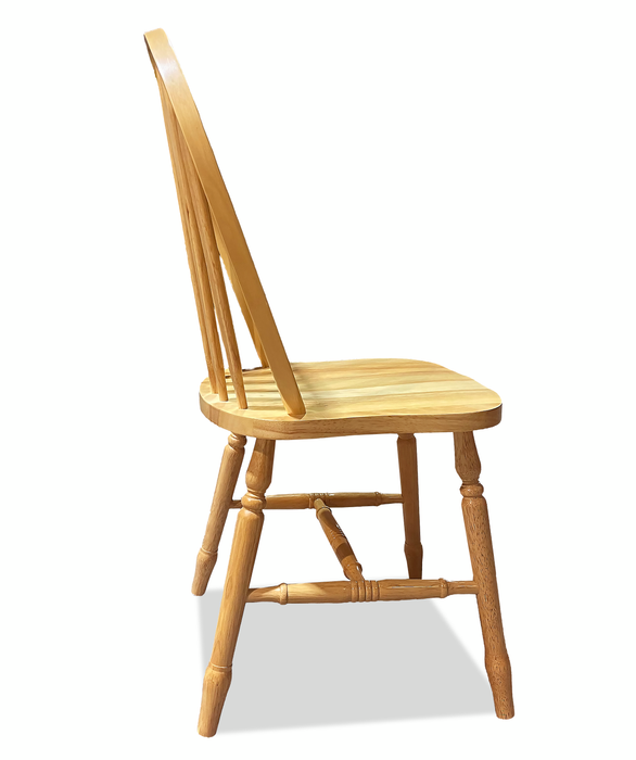 Hana Dining Chair, Wood, Slat-Back - Natural