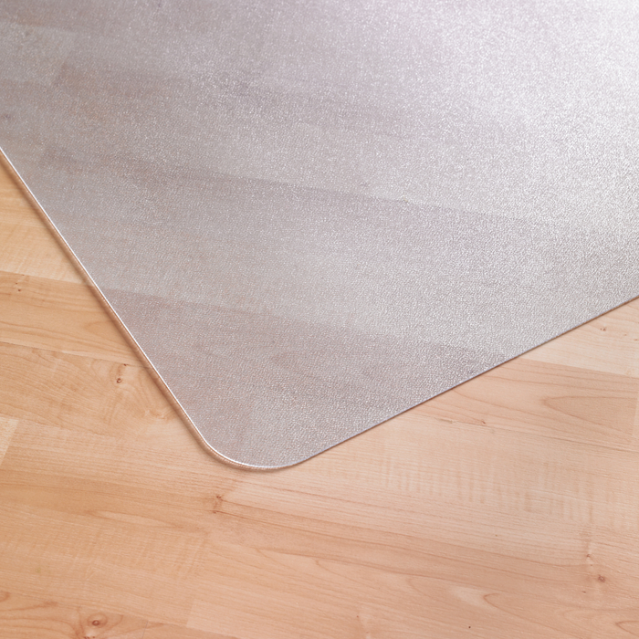 Rectangular PVC Hard Floor Mat – 35” x 47” - Clear