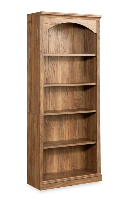 Halston 29.29” 5-Shelf Bookcase with Adjustable Shelves – Grand Walnut 