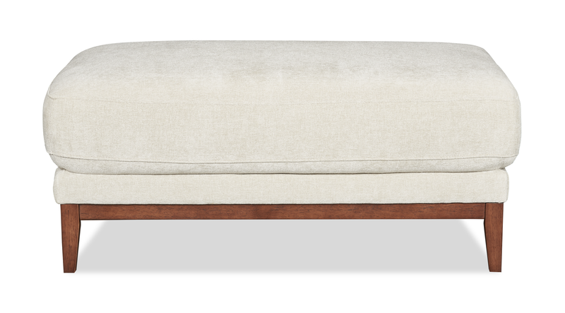 Horizon 44.09\" Fabric Ottoman - Stone