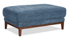 Horizon 44.09\" Fabric Ottoman - Navy