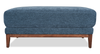 Horizon 44.09" Fabric Ottoman - Navy | Pouf Horizon de 44,09 po en tissu - bleu marine