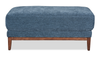Horizon 44.09" Fabric Ottoman - Navy | Pouf Horizon de 44,09 po en tissu - bleu marine