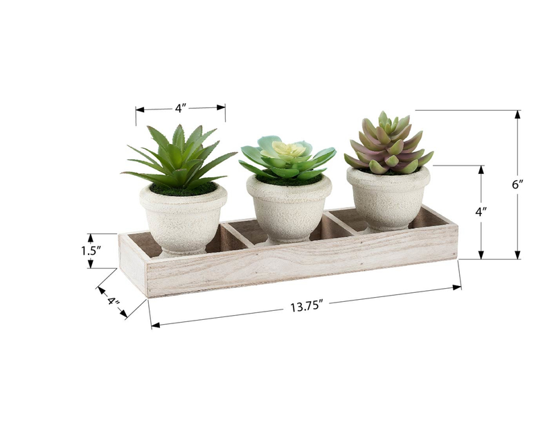 Artificial Potted Plants – set of 3 
