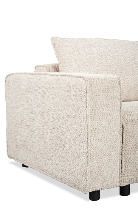 Infinity Modular Chenille Fabric Accent Chair – Taupe 