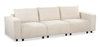Infinity Modular 3-Piece Chenille Fabric Sofa Sectional – Taupe 
