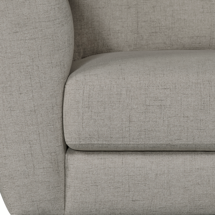 Iverly 61” Linen-Look Fabric Loveseat with Removable Back Cushions – Sand