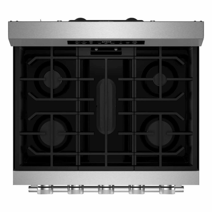KitchenAid 30\" 5 Cu. Ft. Smart Gas Range with Convection Modes - PrintShield Stainless Steel - KFGS330TPS
