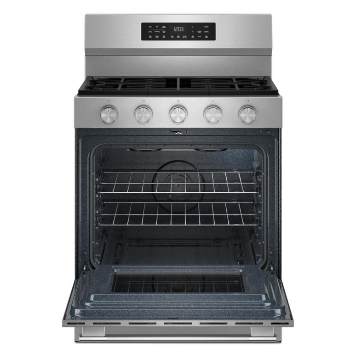 KitchenAid 30\" 5 Cu. Ft. Smart Gas Range with Convection Modes - PrintShield Stainless Steel - KFGS330TPS