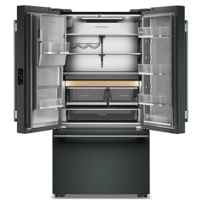 KitchenAid 35.6\" 23.1 Cu. Ft. Counter-Depth French Door Refrigerator – Juniper - KRFC536SJP