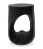 Lana 17.9" Modern End Table – Matte Black | Table de bout moderne Lana de 17,9 po - noir mat