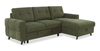 Laval 2-Piece Right-Facing Fabric Sleeper Sectional with Storage Chaise - Green