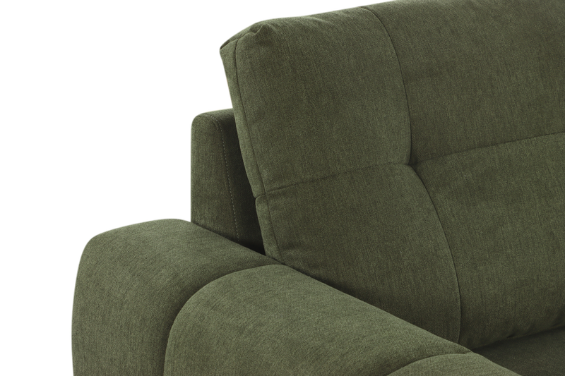 Laval 2-Piece Right-Facing Fabric Sleeper Sectional with Storage Chaise - Green