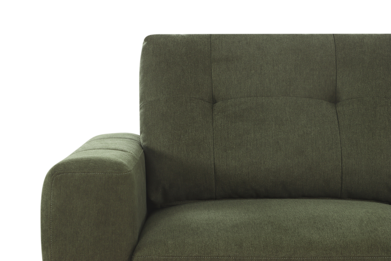 Laval 2-Piece Right-Facing Fabric Sleeper Sectional with Storage Chaise - Green