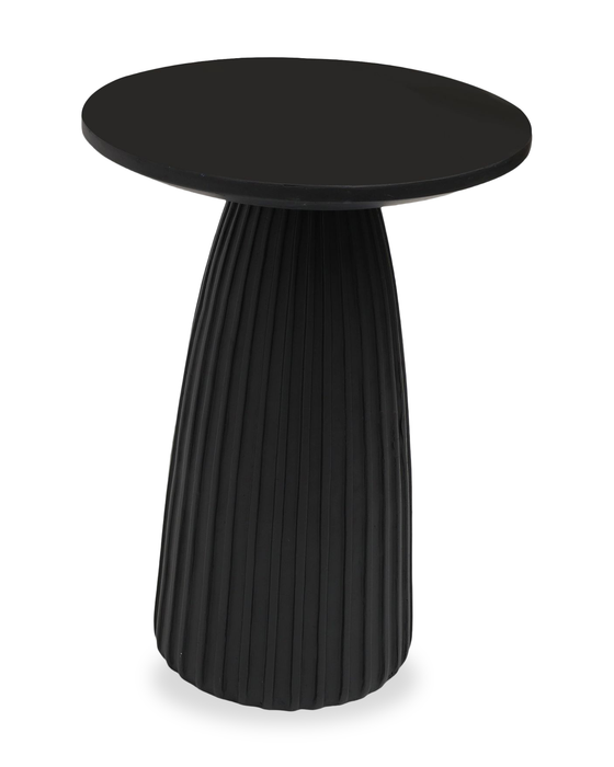 Lila 17.5\" Modern End Table – Matte Black