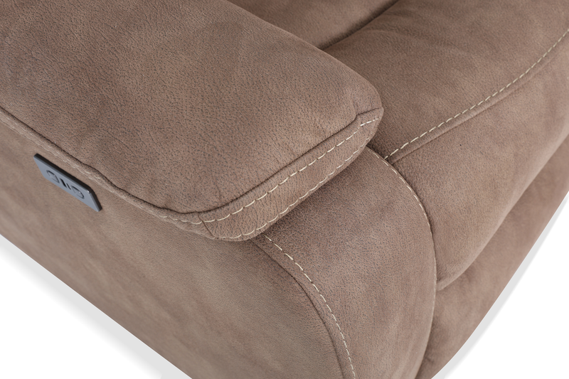  Marcel 6-Piece Fabric Power Reclining Sectional with Storage Console and USB Port - Warm Brown