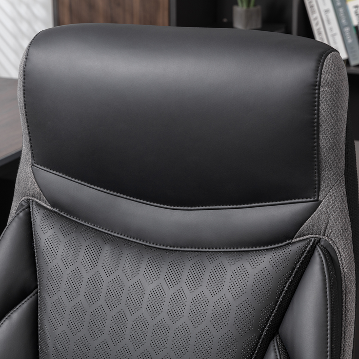 Shaquille O’Neal Home Maximos 29.5” High Back Executive Office Chair with Extended Headrest – Black