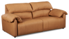 Momento 90" Genuine Leather Power Reclining Sofa – Caramel | Sofa à inclinaison électrique Momento de 90 po en cuir véritable - caramel