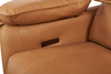 Momento 90" Genuine Leather Power Reclining Sofa – Caramel | Sofa à inclinaison électrique Momento de 90 po en cuir véritable - caramel