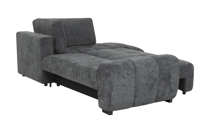 Moonlight Right-facing 2-piece Sleeper Sectional with Storage Chaise – Grey  