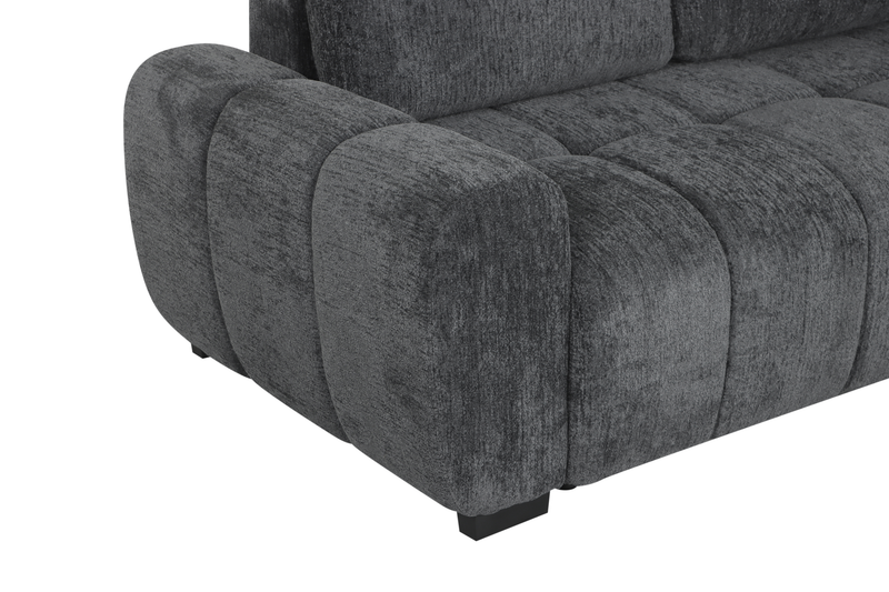 Moonlight Right-facing 2-piece Sleeper Sectional with Storage Chaise – Grey  