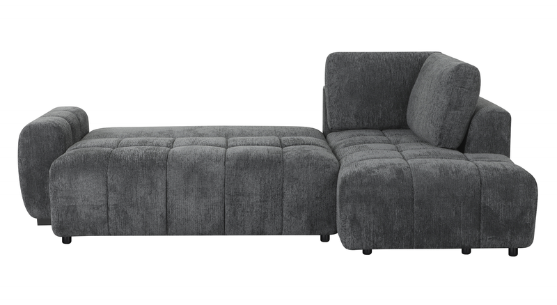 Moonlight Right-facing 2-piece Sleeper Sectional with Storage Chaise – Grey  