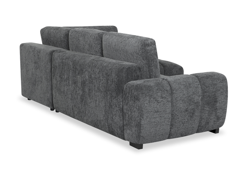 Moonlight Right-facing 2-piece Sleeper Sectional with Storage Chaise – Grey  