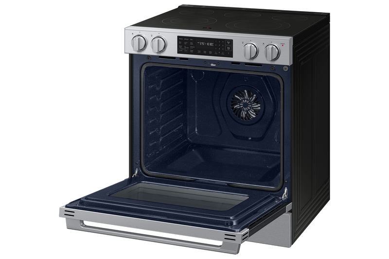 Samsung 6.3 Cu. Ft. Electric Slide In Range with Air Fry Max - Stainless Steel - NSE80H63SRAC