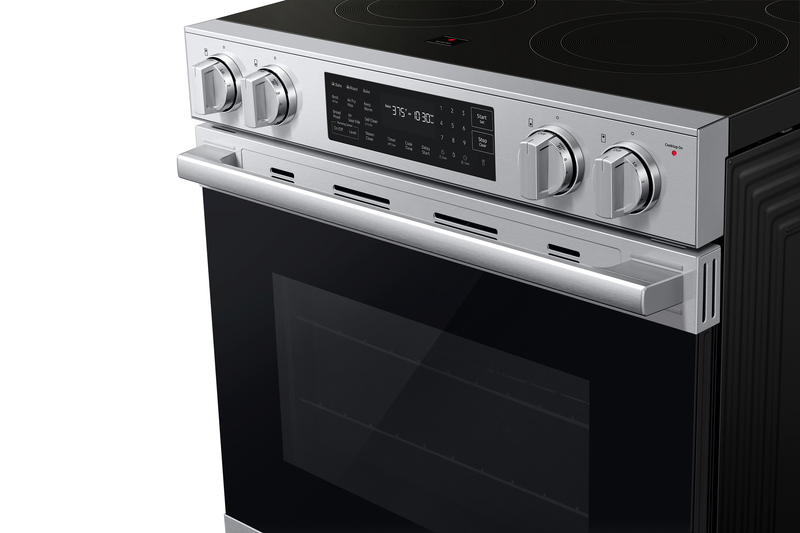 Samsung 6.3 Cu. Ft. Electric Slide In Range with Air Fry Max - Stainless Steel - NSE80H63SRAC