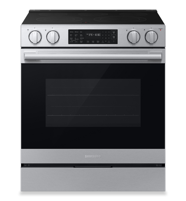 Samsung 6.3 Cu. Ft. Electric Slide In Range with Air Fry Max - Stainless Steel - NSE80H63SRAC