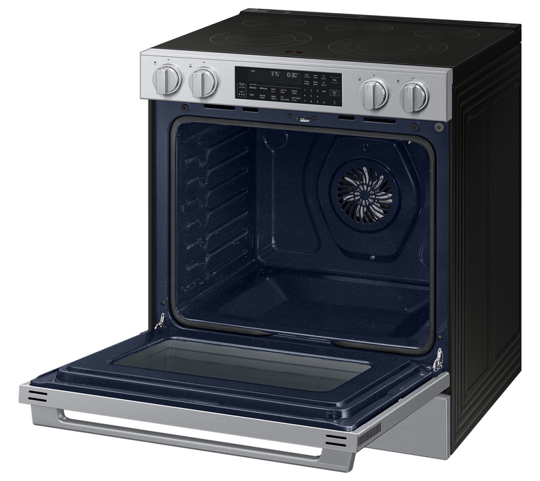Samsung 6.3 Cu. Ft. Smart Electric Slide In Range with Air Fry – Stainless Steel - NSE90H63SRAC