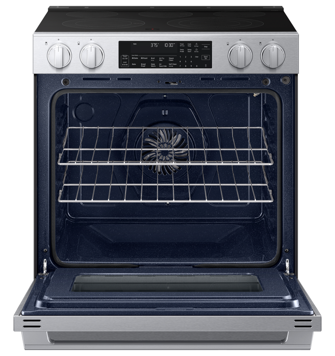 Samsung 6.3 Cu. Ft. Smart Electric Slide In Range with Air Fry – Stainless Steel - NSE90H63SRAC