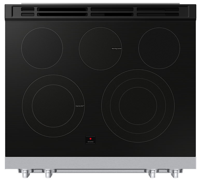 Samsung 6.3 Cu. Ft. Smart Electric Slide In Range with Air Fry Max - White - NSE90H63SWAC