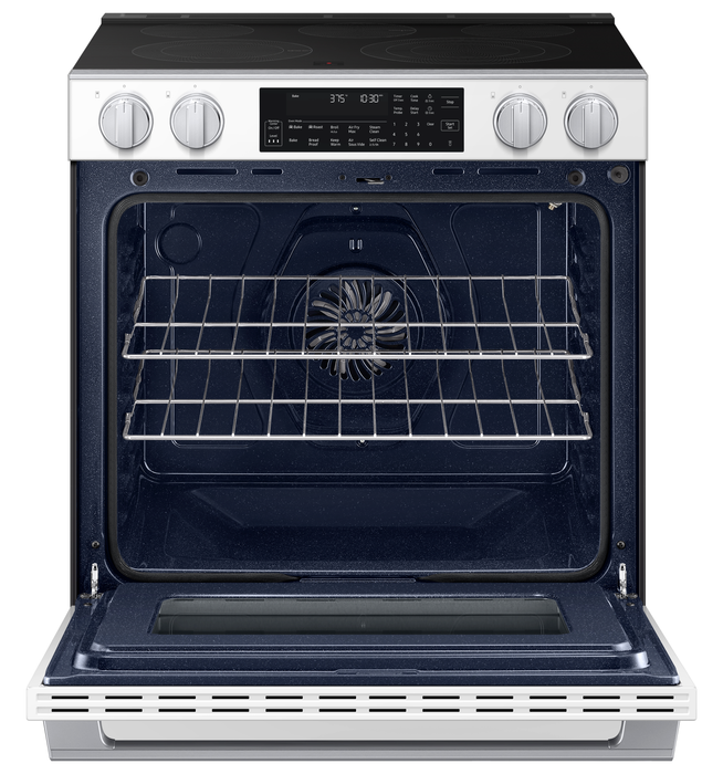 Samsung 6.3 Cu. Ft. Smart Electric Slide In Range with Air Fry Max - White - NSE90H63SWAC