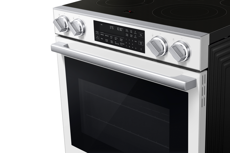 Samsung 6.3 Cu. Ft. Smart Electric Slide In Range with Air Fry Max - White - NSE90H63SWAC