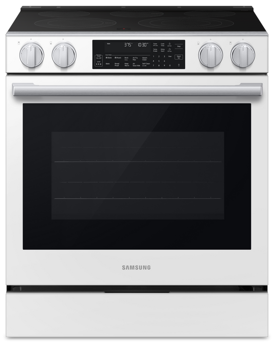 Samsung 6.3 Cu. Ft. Smart Electric Slide In Range with Air Fry Max - White - NSE90H63SWAC