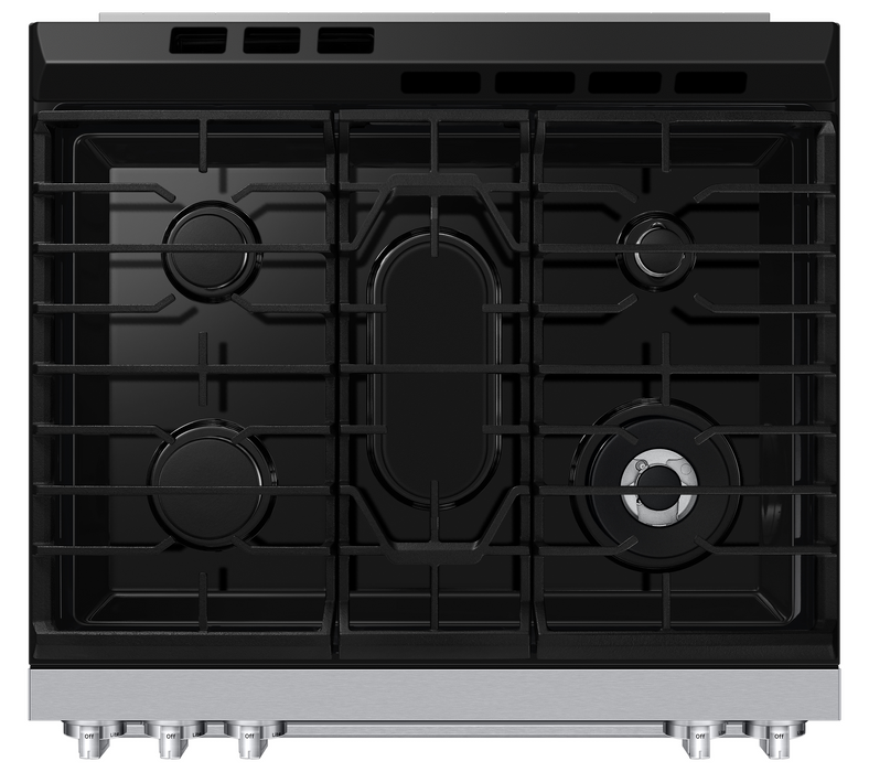 Samsung 6 Cu. Ft. Slide-In True Convection Range with Air Fry Max - Stainless Steel - NSG80H60SRAA 