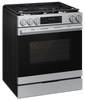 Samsung 6 Cu. Ft. Slide-In True Convection Range with Air Fry Max - Stainless Steel - NSG80H60SRAA  | Cuisinière encastrée Samsung de 6 pi3 à convection véritable avec friture à air Air Fry Max - acier inoxydable - NSG80H60SRAA