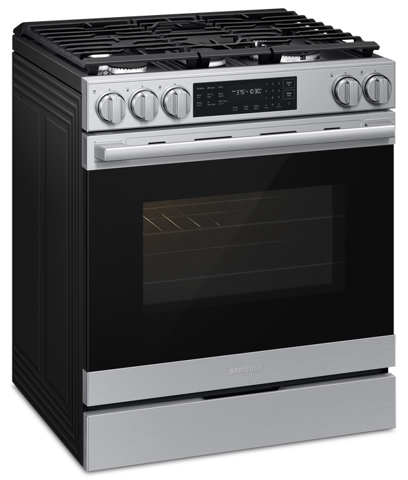 Samsung 6 Cu. Ft. Slide-In True Convection Range with Air Fry Max - Stainless Steel - NSG80H60SRAA 