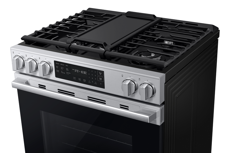 Samsung 6 Cu. Ft. Slide-In True Convection Range with Air Fry Max - Stainless Steel - NSG80H60SRAA 