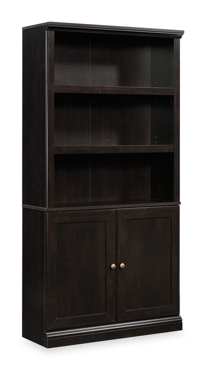 Oryn 35.28” 5-Shelf Bookcase with Storage – Estate Black | Bibliothèque Oryn de 35,28 po à 5 tablettes avec rangement - noir Estate