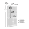 Oryn 35.28” 5-Shelf Bookcase with Storage – Estate Black | Bibliothèque Oryn de 35,28 po à 5 tablettes avec rangement - noir Estate