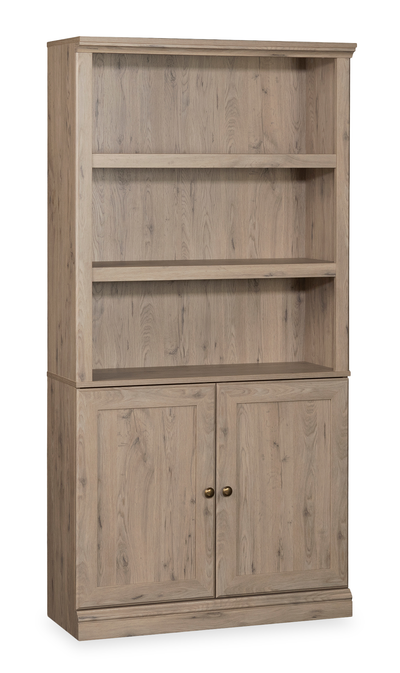 Oryn 35.28” 5-Shelf Bookcase with Storage – Laurel Oak | Bibliothèque Oryn de 35,28 po à 5 tablettes avec rangement - chêne Laurel