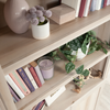 Oryn 35.28” 5-Shelf Bookcase with Storage – Pacific Maple | Bibliothèque Oryn de 35,28 po à 5 tablettes avec rangement - érable Pacifique