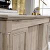 Palladia 65.12" Executive Desk with 7 Drawers – Split Oak | Bureau de direction Palladia de 65,12 po à 7 tiroirs - chêne fendu
