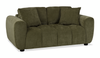Made in Canada Pebble 70" Fabric Loveseat with Matching Accent Pillows - Green | Causeuse Pebble de 70 po fabriquée au Canada en tissu avec coussins décoratifs assortis - verte