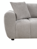Made in Canada Pebble 96" Fabric Sofa with Matching Accent Pillows - Grey | Sofa Pebble de 96 po fabriqué au Canada en tissu avec coussins décoratifs assortis - gris