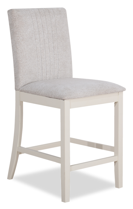 Piper Counter-Height Dining Chair with Vegan-Leather Fabric - Brown 